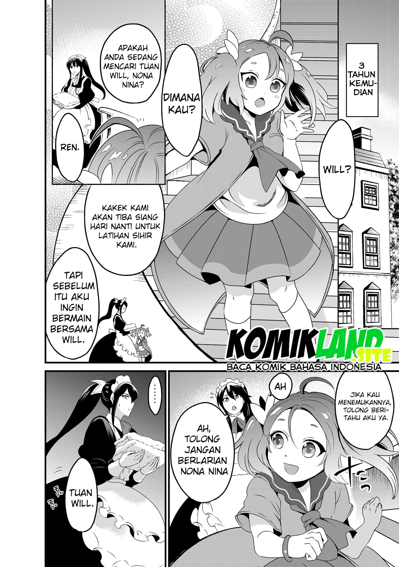 Will sama wa kyou mo mahou de asondeimasu chapter 1